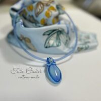 チェコガラスチョーカー｜ソウタシエ｜ハンドメイドアクセサリー｜atelierKAZUMI｜アトリエカズミ