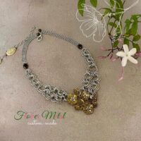 ネックレス｜フラワーモチーフ｜ハンドメイドアクセサリー｜atelierKAZUMI｜アトリエカズミ