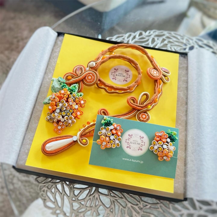 ソウタシエ｜Soutache｜独創的なオリジナルアクセサリー｜アトリエカズミ｜atelier KAZUMI