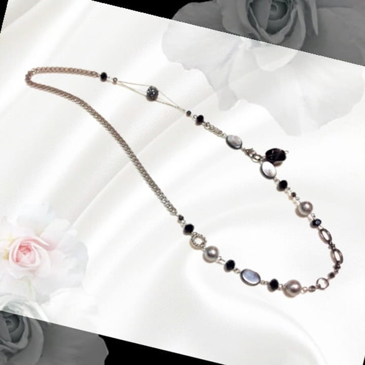 ネックレス｜シェル｜モノトーン｜atelier KAZUMI｜アトリエカズミ