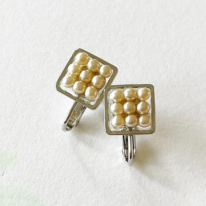 イヤリング｜プラパール｜シャンパンゴールド｜atelierKAZUMI｜アトリエカズミ