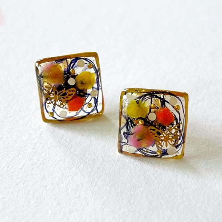 ピアス｜レジン｜atelierKAZUMI｜アトリエカズミ