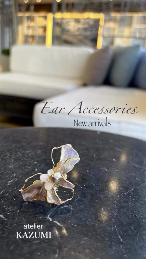 EarAccessories｜イヤリング｜コッパ―カラー｜ハンドメイドアクセサリー｜atelier KAZUMI｜アトリエカズミ