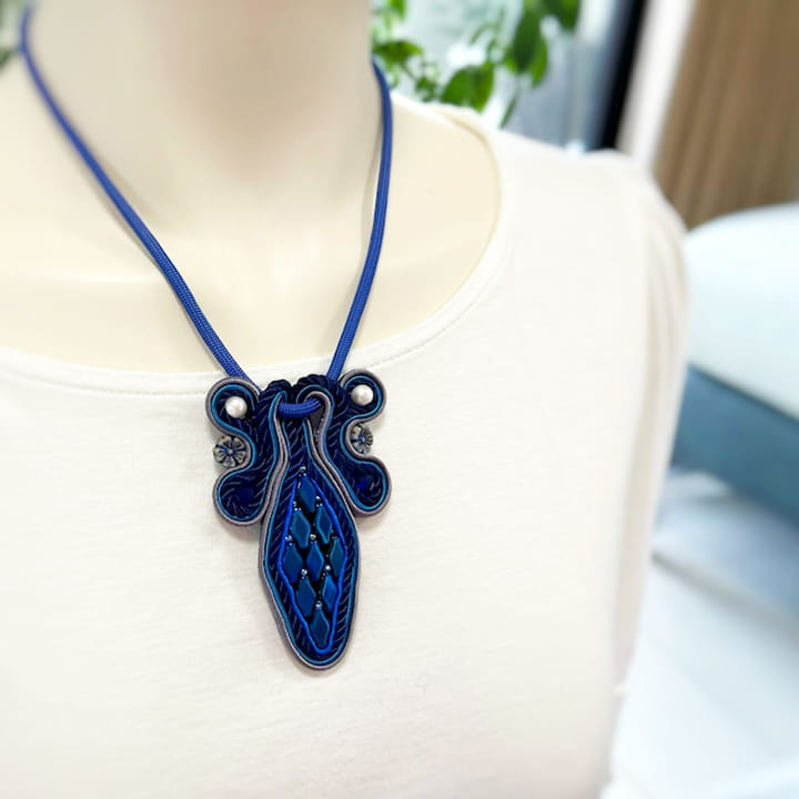 ネックレス｜ソウタシエ｜ロイヤルブルー｜atelier KAZUMI｜アトリエカズミ
