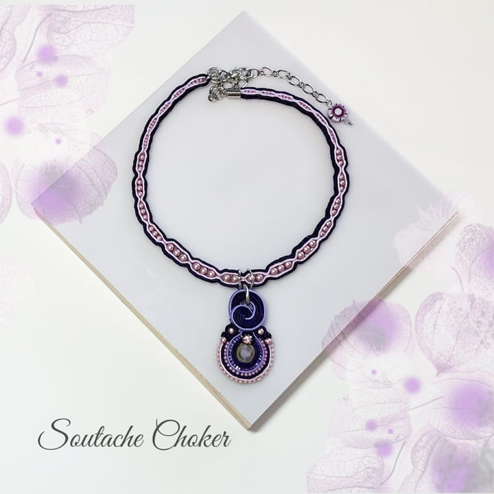 ソウタシエ｜Soutache｜チョーカー｜ハンドメイドアクセサリー｜atelier KAZUMI｜アトリエカズミ